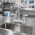 Thumbnail image #2 for 4-Inch Centerset Deck Mount Medical Lavatory Faucet with Swivel Gooseneck and 2.2 GPM Aerator