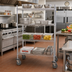 Thumbnail image #2 for Advance Tabco 4-Shelf Chrome Wire Mobile Cart with Rubber Casters, 24 x 60 Inches