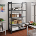 Thumbnail image #2 for Cambro Camshelving Basics Plus 4-Tier Solid Polymer Stationary Starter Unit, 21 x 42 x 84 Inches, Brushed Graphite