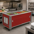 Thumbnail image #2 for Atlas Metal BLC-6-RM-BU 6-Pan Mobile Refrigerated Cold Food Serving Counter