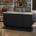 Thumbnail image #2 for Turbo Air Super Deluxe Club Top 4 Half-Barrel Beer Dispenser with 2 Double-Faucet Beer Towers