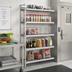 Thumbnail image #2 for Fermostock 5-Tier Perforated Polymer Shelving Expansion Kit, 35 x 14 x 83 Inches, 1 Upright