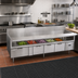 Thumbnail image #2 for La Rosa Refrigerated Equipment Stand/Base with 3 Drawers, 90 Inch Wide, Side-Mounted Self-Contained Refrigeration