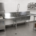 Thumbnail image #2 for John Boos Straight 3-Compartment Dishtable/Pot Sink with 2 Drainboards and Left Dish Machine Attachment