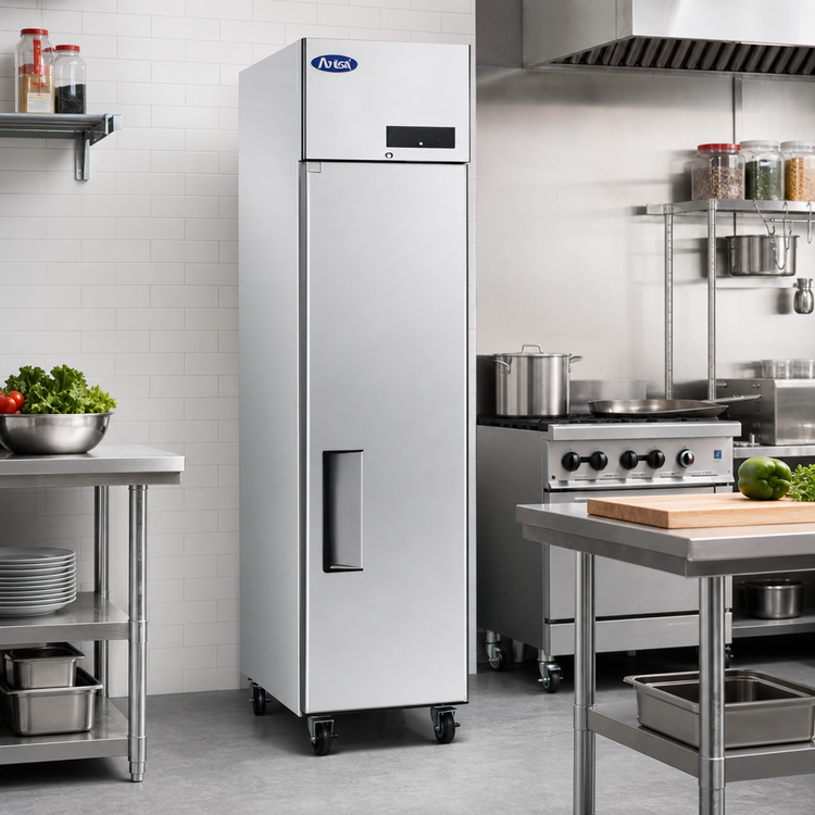 Product image #3 for Atosa 13 Cu. Ft. One-Section Top-Mount Self-Contained Reach-In Freezer, Solid Door