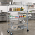Thumbnail image #2 for Metro Super Erecta 5-Shelf Adjustable Wire Shelving Cart, 48 x 18 x 67-7/8 Inches, Chrome Finish
