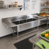 Thumbnail image #2 for John Boos Pro-Bowl 3-Compartment Stainless Steel Sink with Dual 30-Inch Drainboards, 16 x 18-Inch Bowls, 14-Inch Deep