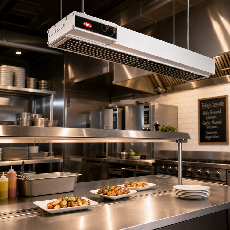 Product image #2 for Hatco Glo-Ray Dual Infra-Black Strip Heater, 54 Inch W, Unlighted, Aluminum