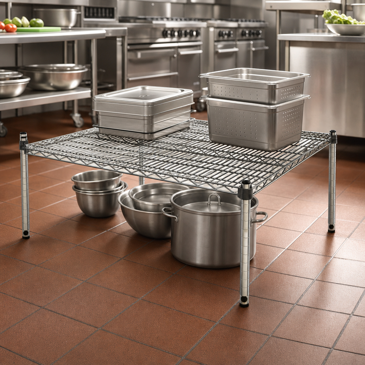 Product image #2 for EagleGard 30" x 24" Wire Dunnage Platform with QuadTruss Design