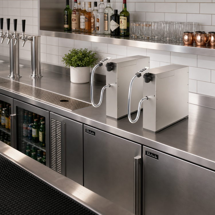 Product image #2 for Perlick Top Shelf TSF Series 6-Inch Wide Underbar Soda Gun Filler Section, Stainless Steel