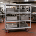 Thumbnail image #2 for Channel Manufacturing FTDR-4 Mobile 3-Tier Aluminum Tray Drying Rack, 63W x 30D x 60H