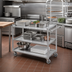 Thumbnail image #2 for Channel Lifetime Tough Heavy-Duty Aluminum 3-Shelf Utility/Bussing Cart