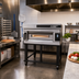 Thumbnail image #2 for Moretti Forni S120E SerieS Single-Deck Electric Pizza Deck Oven with Refractory Stone Deck and Stand