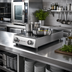 Thumbnail image #2 for Garland Instinct Dual Hob 2-Burner Countertop Induction Cooktop, Rotary Control, Stainless Steel