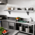 Thumbnail image #2 for Advance Tabco 108-Inch Wall-Mounted Stainless Steel Shelf, 15-Inch Deep, 18-Gauge 430 Series, Satin Finish