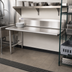 Thumbnail image #2 for Omcan 36-Inch Left-Side Clean Dish Table, 18-Gauge 304 Stainless Steel