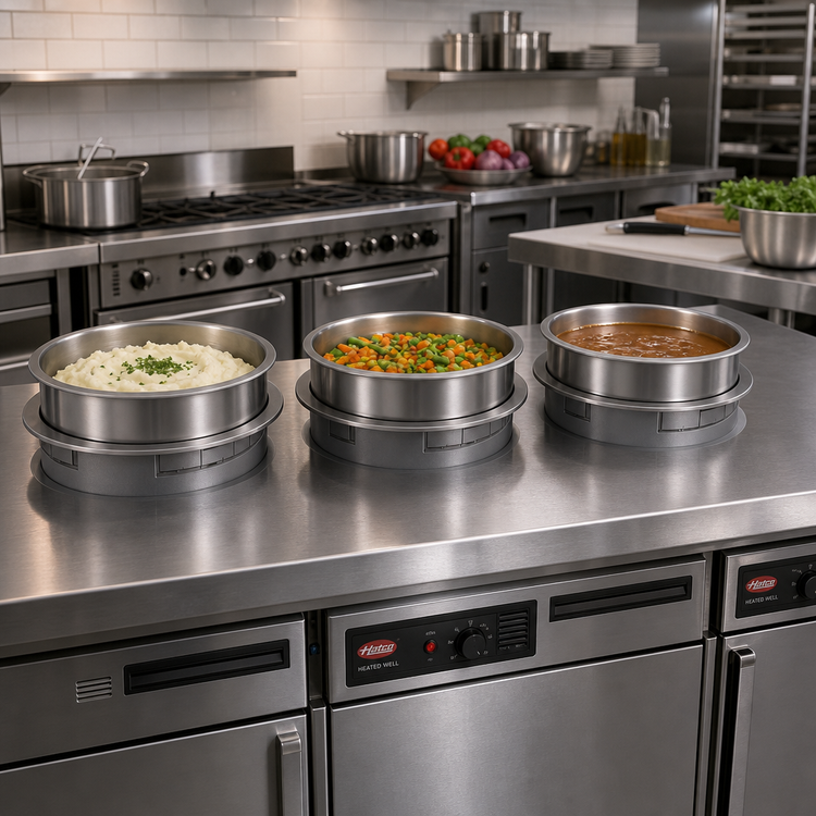 Product image #2 for Hatco Round Drop-In Heated Well, 7 Qt, Non-Insulated, Top-Mounted