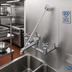 Thumbnail image #2 for T&S Brass B-1958 Wall-Mounted Service Sink Faucet with 12-Inch Spout, Vacuum Breaker Nozzle, and 4-Arm Handles