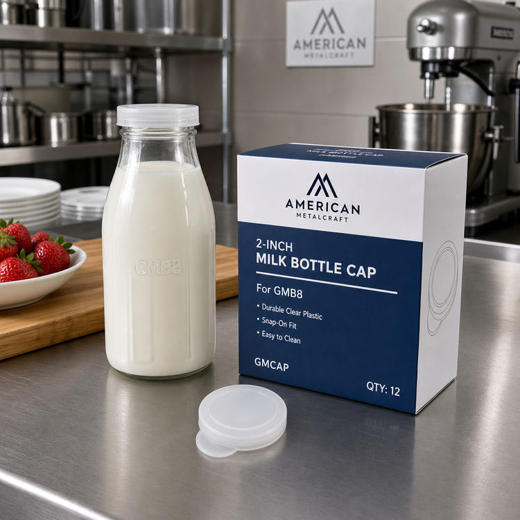 Product image #2 for American Metalcraft 2-Inch Clear Plastic Milk Bottle Cap for GMB8