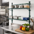 Thumbnail image #2 for Eagle Group Valu-Gard Green Epoxy Adjustable Post Wire Wall Mount End Unit Kit for 18-Inch Shelves, 33-Inch Posts