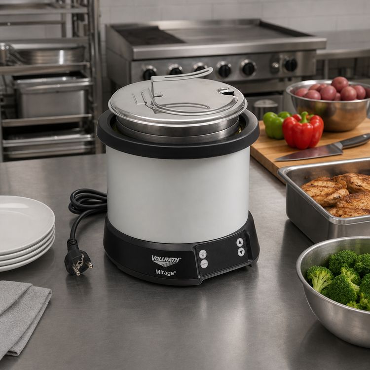 Product image #3 for Vollrath Mirage® 7 Qt Dry Induction Countertop Rethermalizer, 230V, Schuko Plug