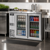 Thumbnail image #2 for Kool-It Signature 48-Inch Two-Section Glass Door Back Bar Cooler with Stainless Steel Top