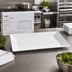 Thumbnail image #2 for Winco Royalsquare RPR-1625 Rectangular Porcelain Platter — 16-1/4