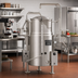 Thumbnail image #2 for Legion LTCRG-60 60-Gallon Gas Coffee Kettle with Insulated Steam Jacket and Tri-Leg Base