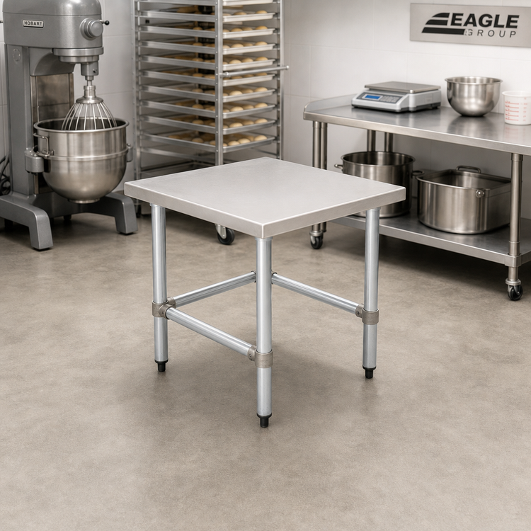 Product image #2 for Eagle Group 24 x 24 x 24 Inch Stationary Mixer Stand with Stainless Steel Top, 600 lb Capacity