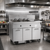 Thumbnail image #2 for Imperial Electric Floor Model 4-Battery Fryer with Built-In Filter System, Dump Station and 75 lb. Tanks