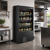 Thumbnail image #2 for Allure Self-Service Self-Contained Refrigerated Wine Case, Black, 44-3/4 Inch W x 24-3/8 Inch D x 84-3/4 Inch H