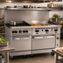 Thumbnail image #2 for Wolf Challenger XL 60-Inch Gas Restaurant Range with 4 Open Burners, 36-Inch Thermostatic Griddle, and 2 Standard Ovens