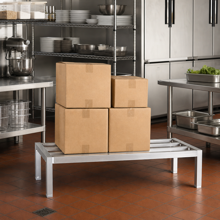 Product image #2 for New Age Heavy Duty Aluminum Dunnage Rack, 48 x 30 x 12 Inches, 3000 lb. Capacity