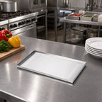 Thumbnail image #2 for American Metalcraft ST10 Rectangular Stainless Steel Satin Finish Serving Tray, 10 x 4-1/2 Inches Case of 16