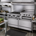 Thumbnail image #2 for Garland SunFire X-Series 60-Inch Gas Restaurant Range with 6 Open Burners, 24-Inch Raised Griddle/Broiler, and 2 Standard Ovens