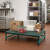 Thumbnail image #2 for QuadPlus Stationary Dunnage Rack with 3-Sided Frame, Green Epoxy Finish, 48 x 24 x 14 Inches, 1000 lb Capacity