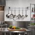 Thumbnail image #2 for Advance Tabco 36-Inch Wall-Mounted Single Bar Aluminum Pot Rack with 6 Double Hooks
