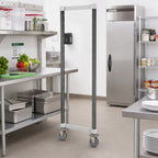Thumbnail image #2 for Cambro Camshelving® Elements EXHDPK2478480 High-Density Mobile Shelving Post Kit with Casters and Bumpers, 24-1/2W x 72H, Speckled Gray