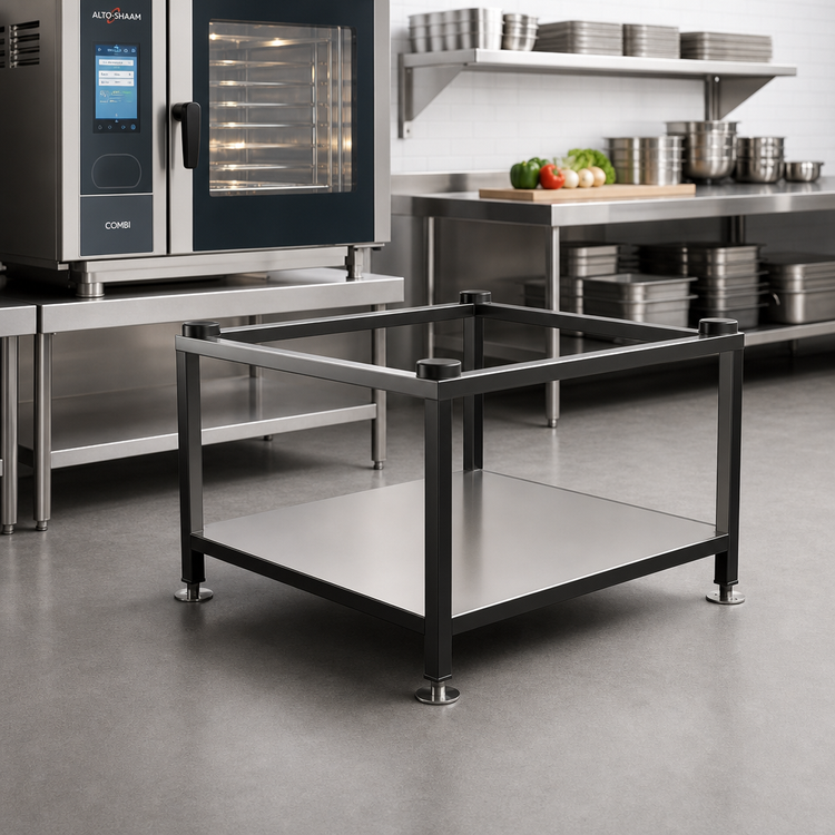 Product image #1 for Alto-Shaam Large Combi Oven Stand with Shelf and Seismic Feet