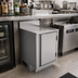 Thumbnail image #3 for BK Resources Call Series 18 x 21 Inch Flat Top Underbar Cabinet with Pedestal Base and Hinged Locking Door