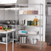 Thumbnail image #2 for Eagle Group 4-Tier Starter Wire Shelving Unit with Stainless Steel Finish, 30 x 18 x 74 Inches