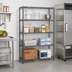 Thumbnail image #2 for Eagle Valu-Master 4-Tier Add-On Wire Shelving Unit, 42 x 21 x 74 Inches, Pewter Gray Epoxy