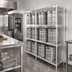 Thumbnail image #2 for John Boos 80-Inch Wide Aluminum 3-Shelf Keg Rack, 8-Keg Capacity