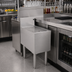 Thumbnail image #2 for Glastender Freestanding Underbar Stainless Steel Drainboard, 12 x 24 Inches, 7-Inch Splash