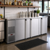 Thumbnail image #2 for Pro-Line E-Series Three-Section Refrigerated Back Bar Cooler, 95-1/2 Inch Wide, Self-Contained, Solid Doors