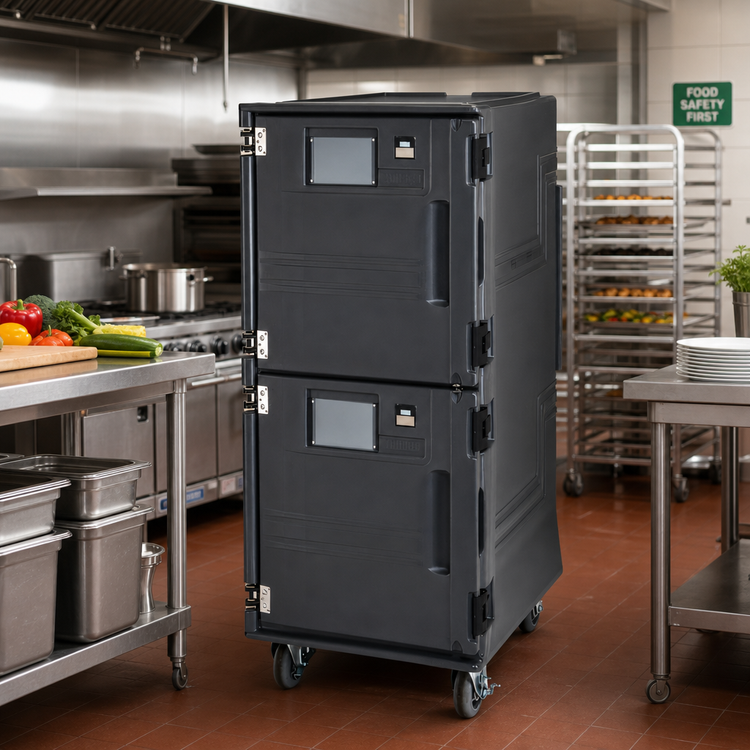Product image #3 for Cambro Pro Cart Ultra Electric Bottom-Cold Front-Loading Insulated Food Pan Carrier, 16 Full-Size Sheet Pan Capacity
