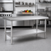 Thumbnail image #2 for Eagle Group Spec-Master Marine Series Stainless Steel Work Table with Adjustable Undershelf, 48 x 36 Inches
