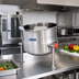 Thumbnail image #2 for Cleveland Range 6-Gallon Direct Steam Countertop Tilting Kettle, 2/3 Steam Jacket