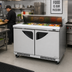 Thumbnail image #2 for Turbo Air Super Deluxe 48-1/4-Inch Two-Section Front Breathing Refrigerated Sandwich/Salad Prep Table with 12-Pan Opening