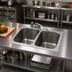 Thumbnail image #2 for Eagle Group Self-Rimming Two-Compartment Drop-In Sink with Faucet and Basket Drains